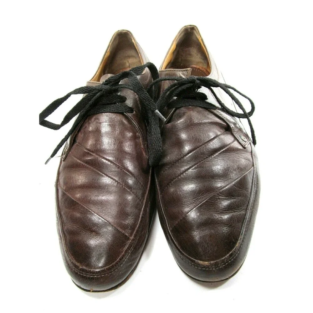 Gotthard Classic Lace Up Brown Leather Vintage Shoes Mens Size US 10